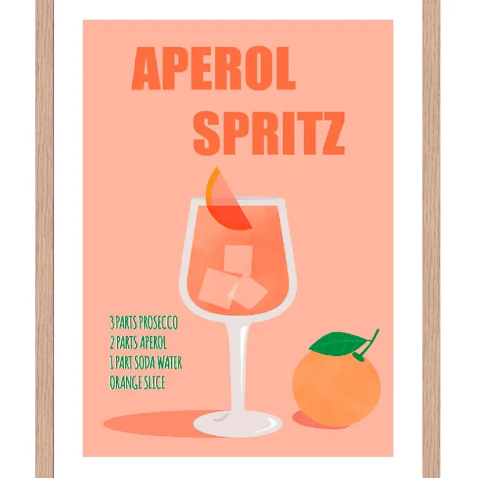 Cadre avec affiche "Aperol spritz" 30x40cm - Lario