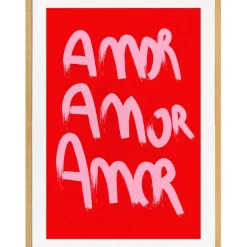 Cadre bogota amor 50x70cm lario blanc