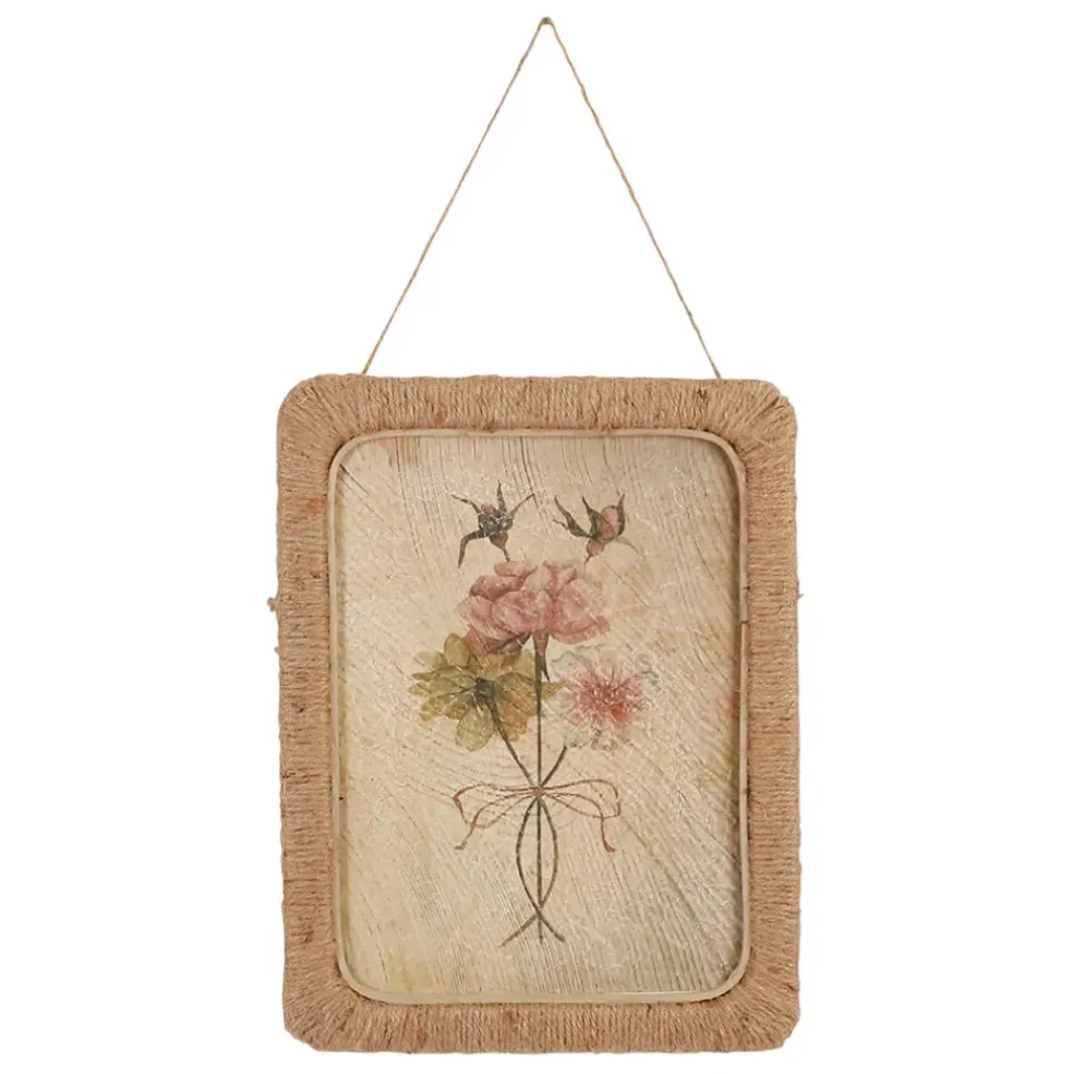 Cadre "roses" en sapin 33x45cm - Fleurs