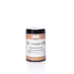 Cafe moulu aromatise noisette boite pop noire 150 g