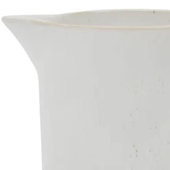 Cafetière à piston blanc moucheté 1.1l en grès - nordika