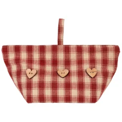 Cale porte en coton rouge - Campagne