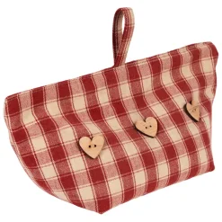 Cale porte en coton rouge - Campagne