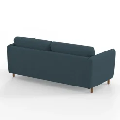 Canapé convertible 2 places Gustave - Tissu Texturé - Crown Moutarde