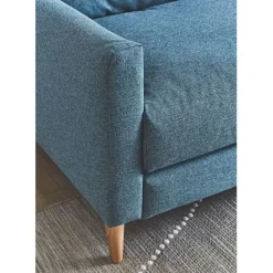 Canapé convertible 2 places Gustave - Tissu Texturé - Crown Moutarde