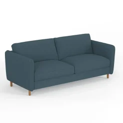 Canapé convertible 2 places Gustave - Tissu Texturé - Crown Moutarde