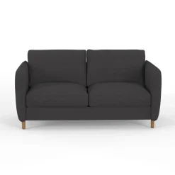 Canapé convertible 2 places Bultex Gustave - Tissu - Enjoy Anthracite