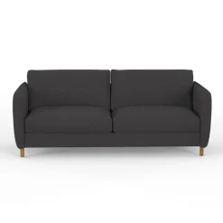 Canapé convertible 2 places Bultex Gustave - Tissu - Enjoy Anthracite