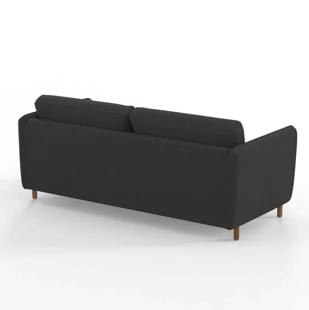 Canapé convertible 2 places Bultex Gustave - Tissu - Enjoy Anthracite