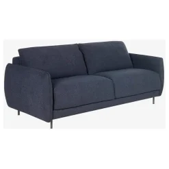 Canapé convertible 2 places tissu bleu marine - Milano