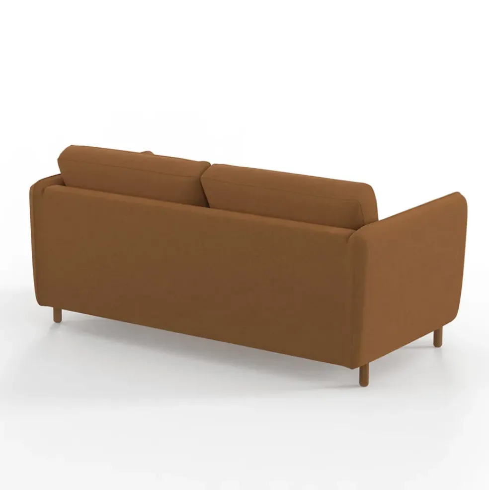 Canapé convertible 2 places Bultex Gustave - Velours Vintage - Adore Anthracite