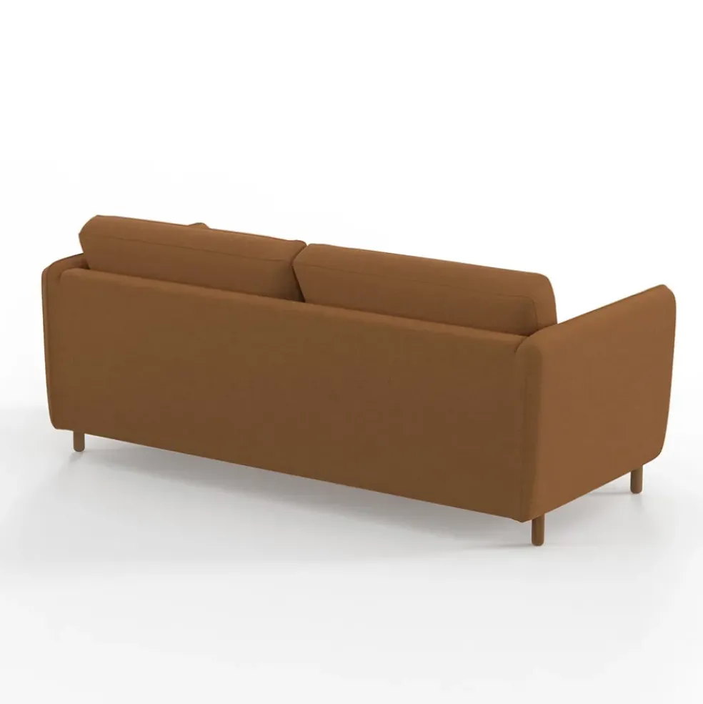 Canapé convertible 2 places Bultex Gustave - Velours Vintage - Adore Anthracite