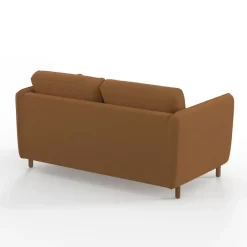 Canapé convertible 2 places Bultex Gustave - Velours Vintage - Adore Anthracite