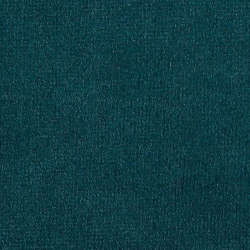 Canapé d'angle droit 5 places André - effet velours - Seven emerald