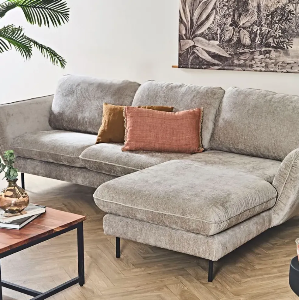 Canapé d'angle droit 4 places Axel - Perfect Harmony - Taupe
