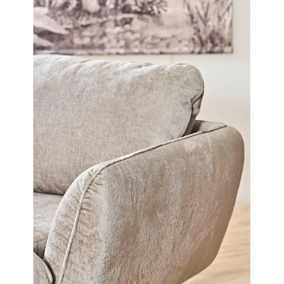 Canapé d'angle droit 4 places Axel - Perfect Harmony - Taupe
