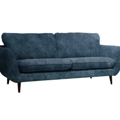 Canapé fixe 3 places Axel - Velours Vintage - Adore Anthracite