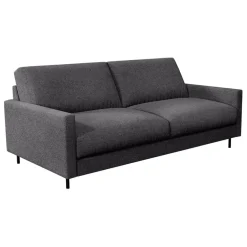 Canapé fixe 3 places Gaspard - Tissu - Enjoy Anthracite