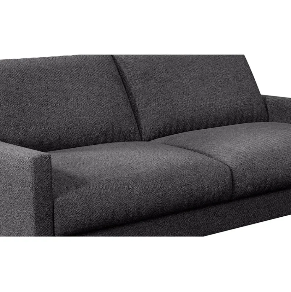 Canapé fixe 3 places Gaspard - Tissu - Enjoy Anthracite