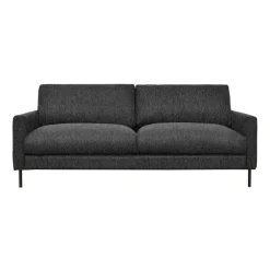 Canapé fixe 3 places Gaspard - Tissu - Enjoy Anthracite