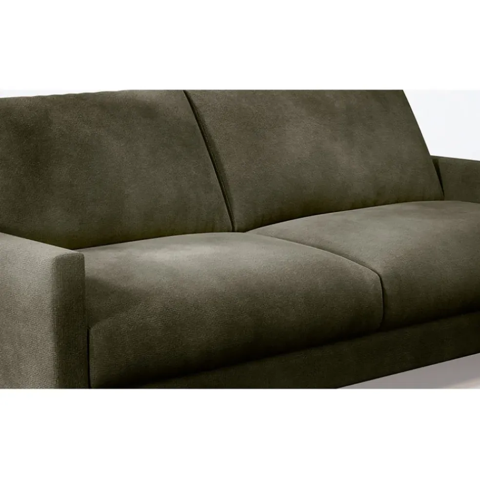 Canapé fixe 3 places Gaspard - Velours Vintage - Adore Anthracite