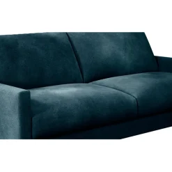 Canapé fixe 3 places Gaspard - Velours Vintage - Adore Anthracite