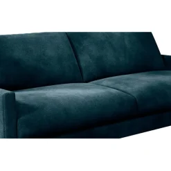 Canapé fixe 3 places Gaspard - Velours Vintage - Adore Anthracite