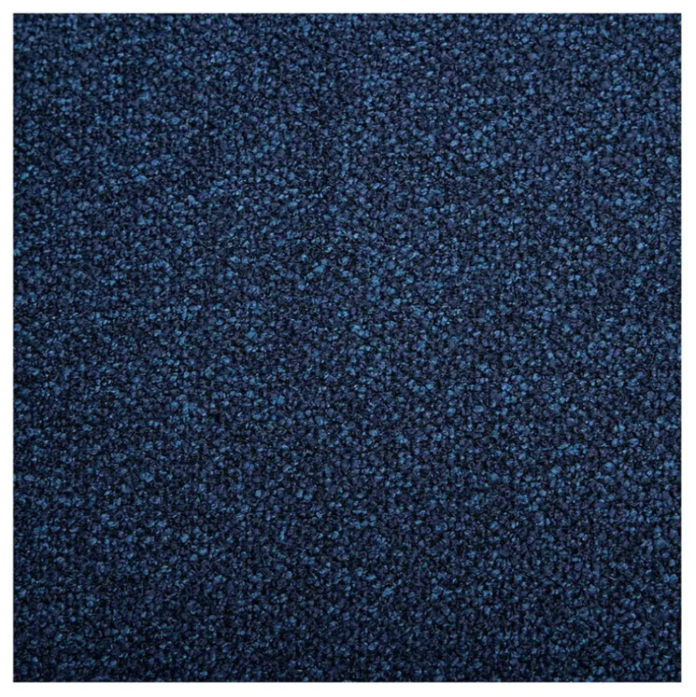 Canape angle droit 4 places en tissu texturé bleu marine - Austin