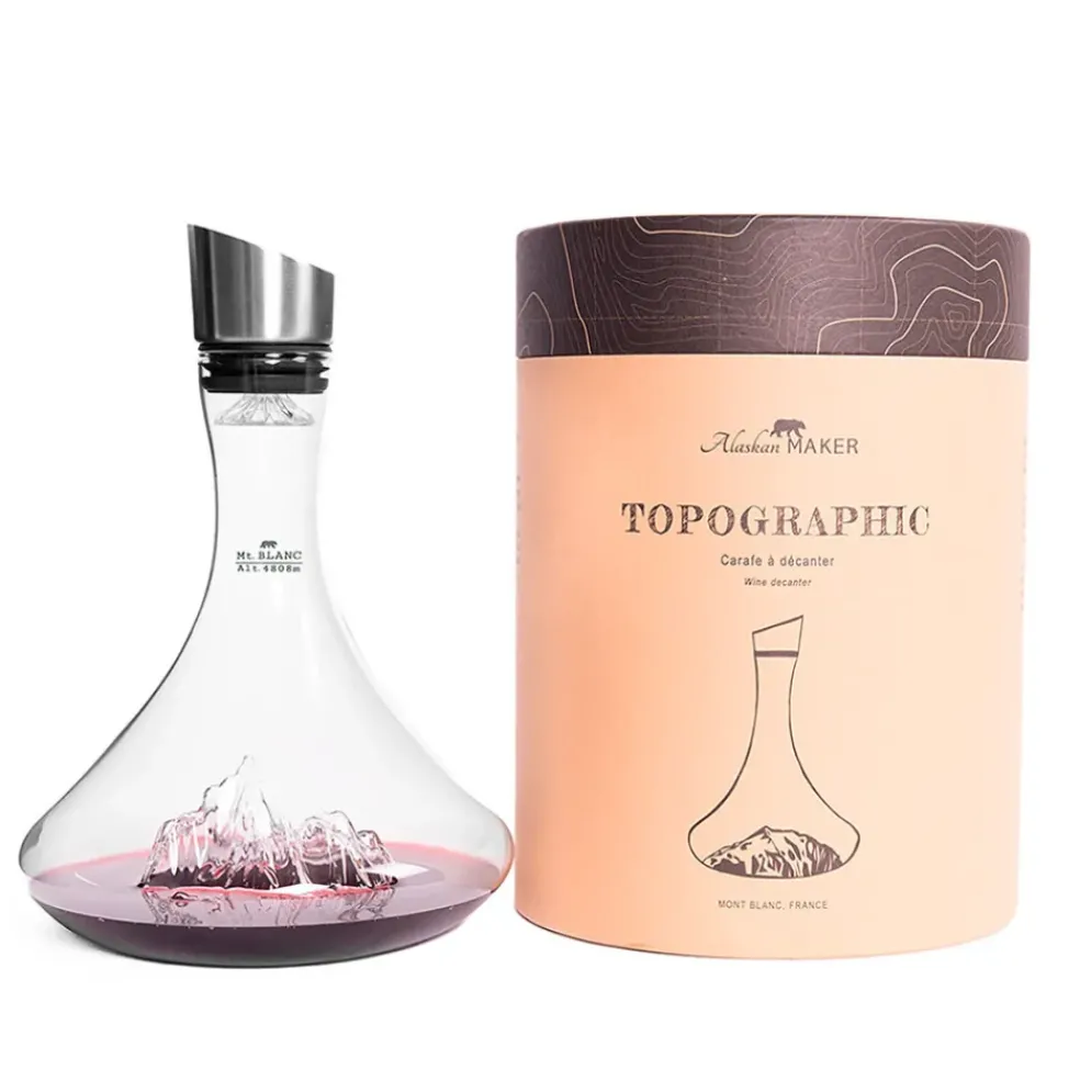 Carafe à decanter Mont Blanc - Topographic