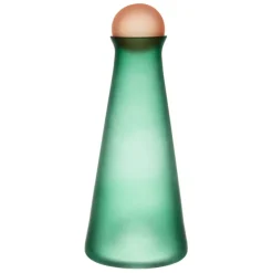 Carafe en cristallin vert et corail givré 1l - Adria