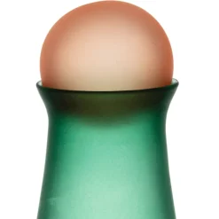 Carafe en cristallin vert et corail givré 1l - Adria