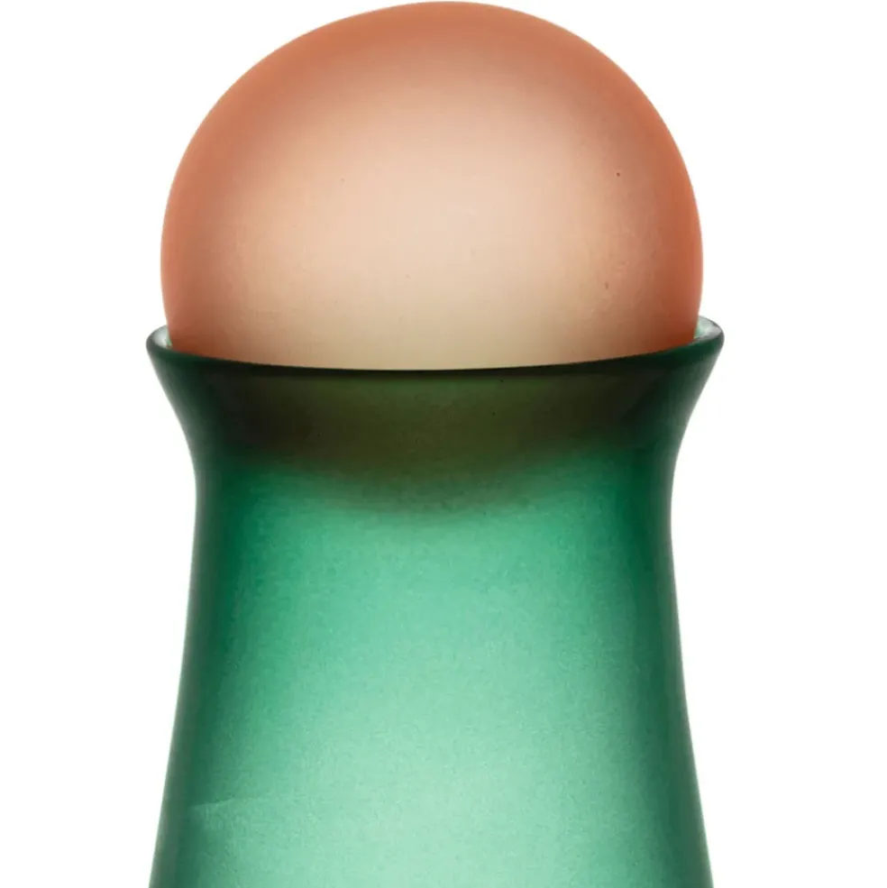 Carafe en cristallin vert et corail givré 1l - Adria