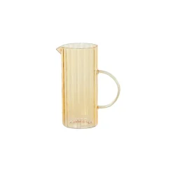 Carafe en verre transparent jaune