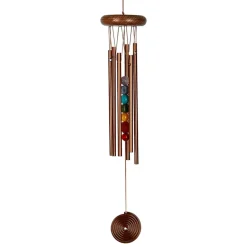 Carillon à vent 7 chakras argenté h44cm