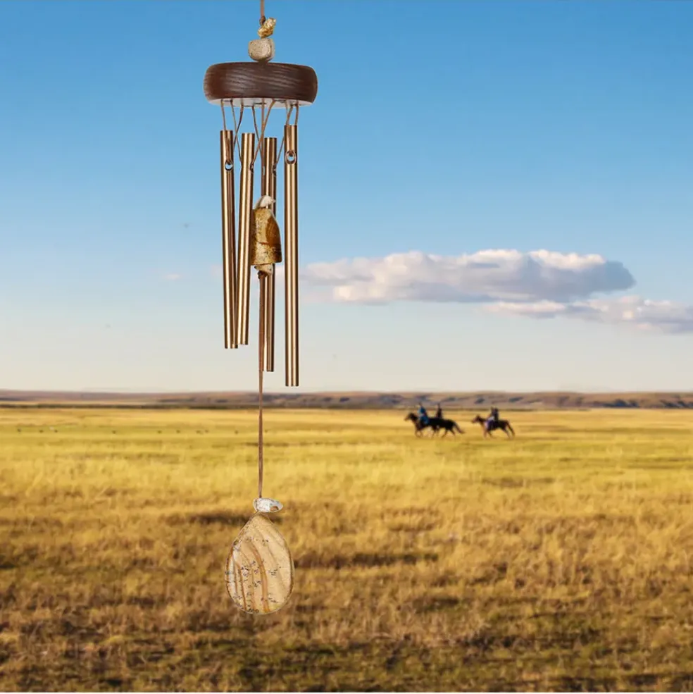 Carillon à vent jaspe de prairie h29cm