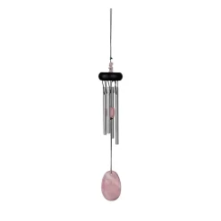 Carillon à vent quartz rose h29cm