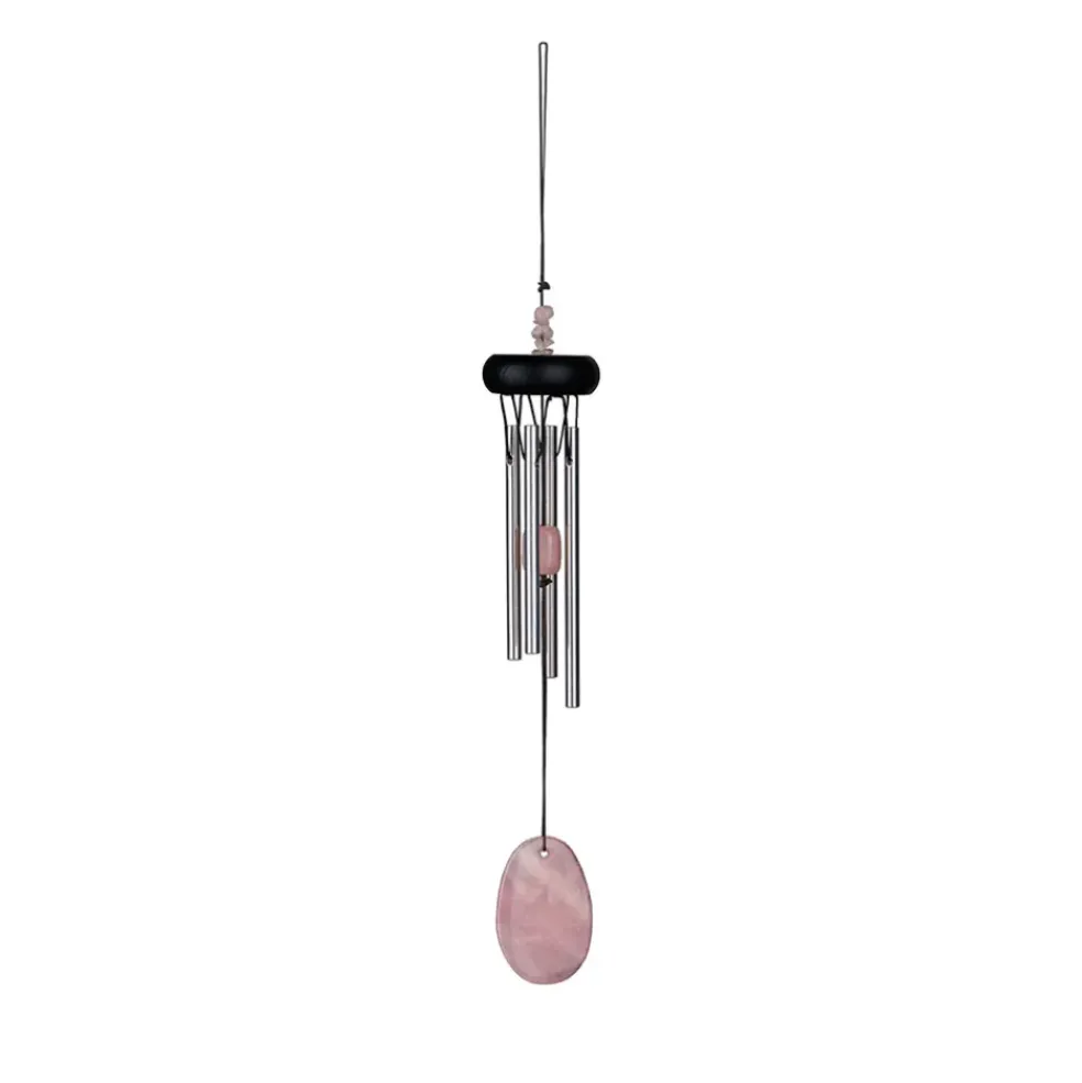 Carillon à vent quartz rose h29cm