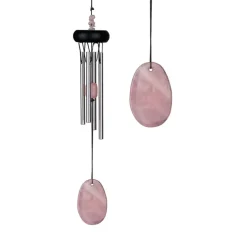 Carillon à vent quartz rose h29cm