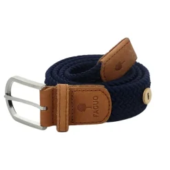 Ceinture tressée bleu marine taille unique