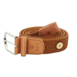 Ceinture tressée camel taille unique