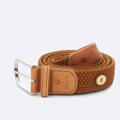 Ceinture tressée camel taille unique