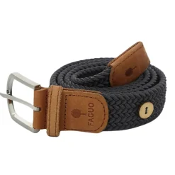Ceinture tressée gris taille unique