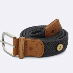 Ceinture tressée gris taille unique