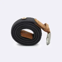 Ceinture tressée gris taille unique