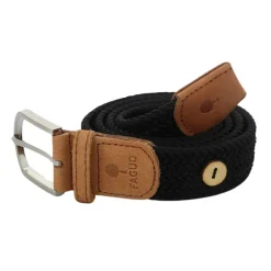 Ceinture tressée noir taille unique