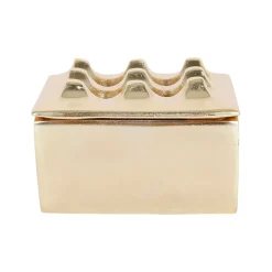 Cendrier en aluminium doré d9cm - Riva