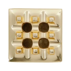Cendrier en aluminium doré d9cm - Riva