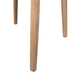 Chaise avec accoudoirs en bois d'eucalyptus kaki - Anam