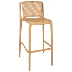 Chaise de bar d'extérieur beige - Lumi