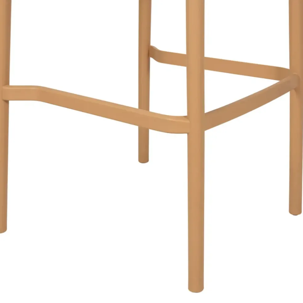 Chaise de bar d'extérieur beige - Lumi